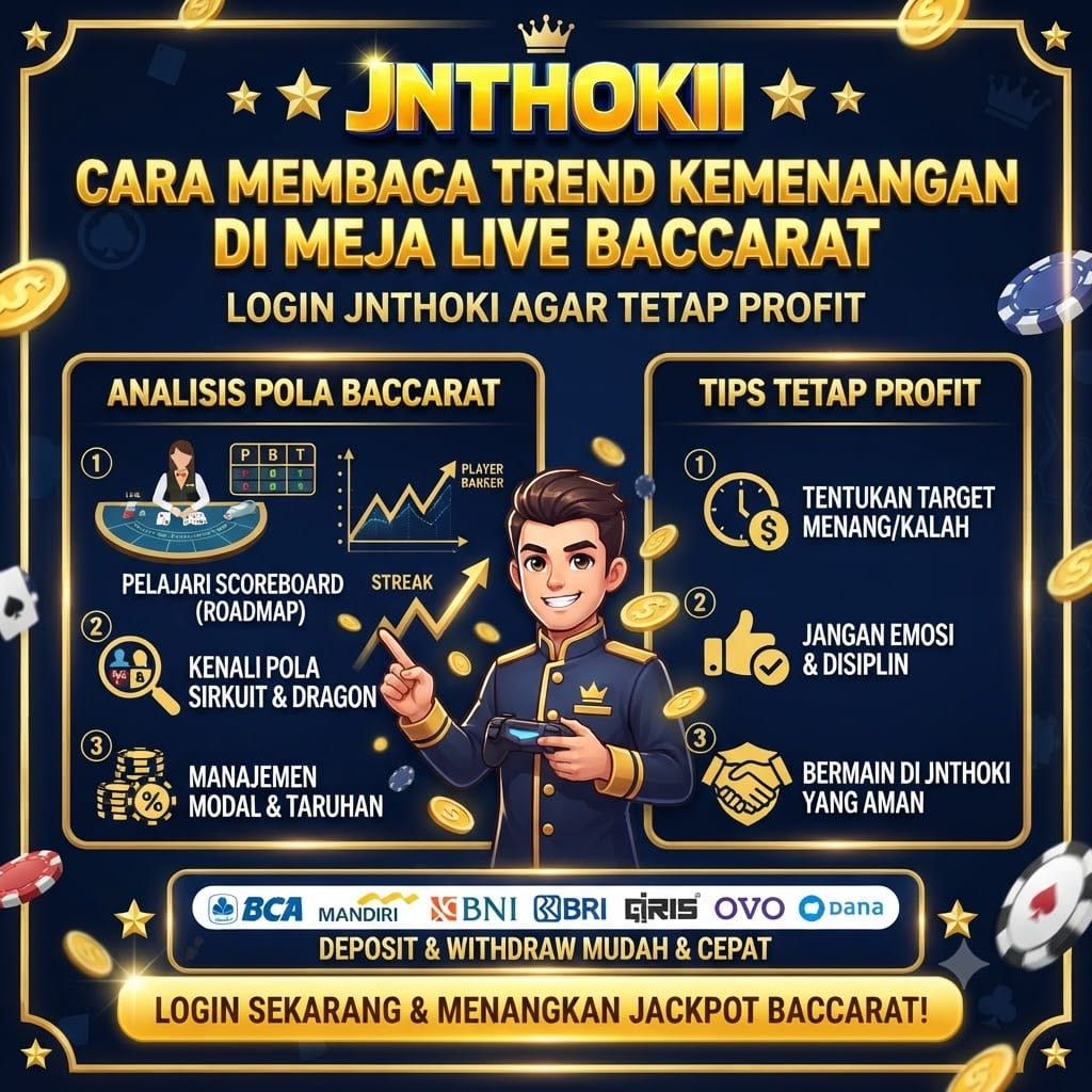 Cara Membaca Trend Kemenangan di Meja Live Baccarat Login JNTHOKI Agar Tetap Profit